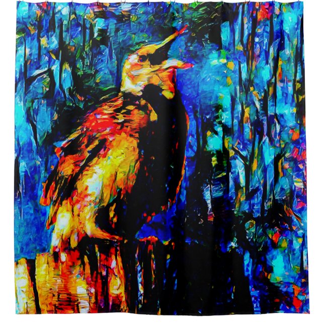 Rideaux De Douche L'oiseau solitaire 2 (Devant)