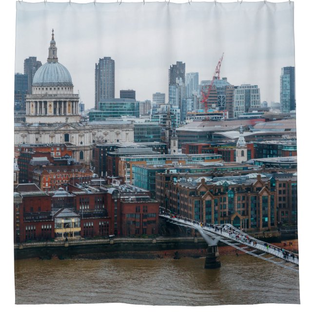 Rideaux De Douche Londres Skyline : St. Paul's Aerial View (Devant)