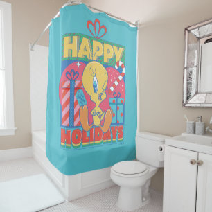 Rideaux De Douche LOONEY TUNES™   TWEETY™ Joyeuses fêtes