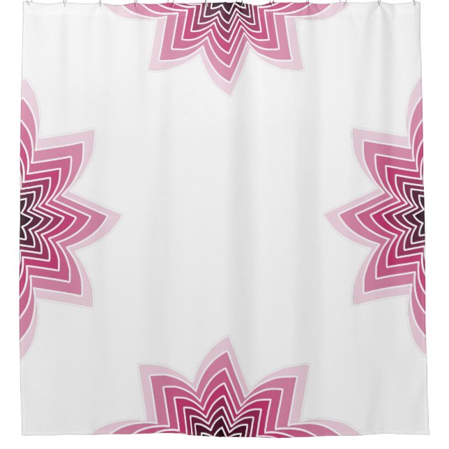 Rideaux De Douche Lotus rose arc-en-ciel (Devant)