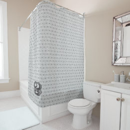 Rideaux De Douche Louis Vuitton Style Motif