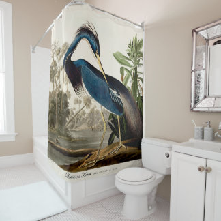 Rideaux De Douche Louisiana Heron, 1834, From the Birds of America