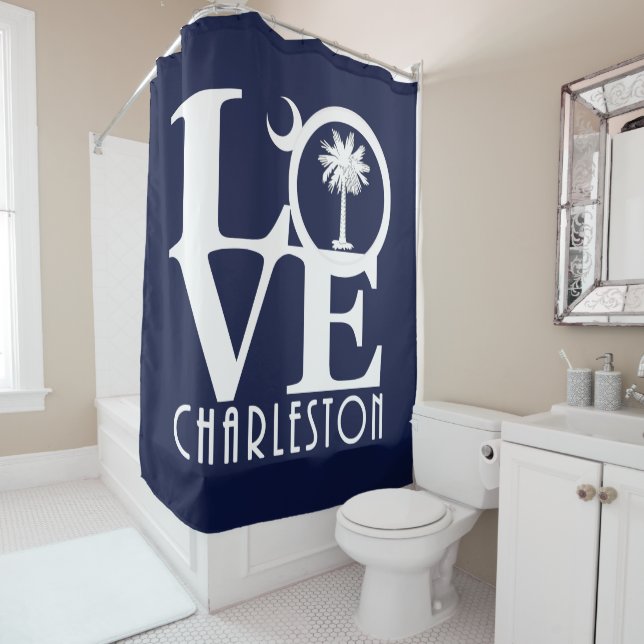 Rideaux De Douche LOVE Charleston (En situation)
