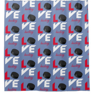 Rideaux De Douche Love hockey