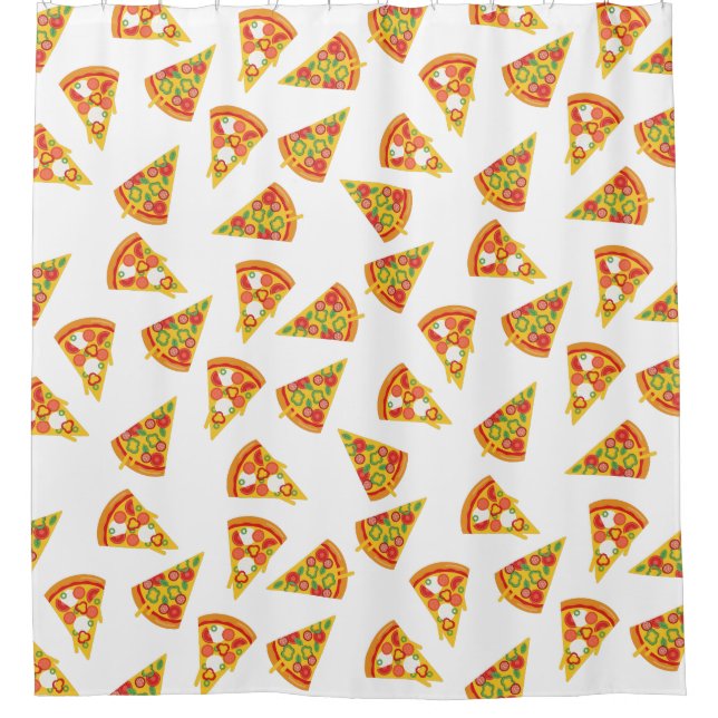 Rideaux De Douche Love Pizza (Devant)