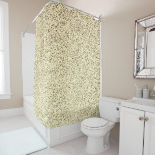 Rideaux De Douche Lumière dorée paillettes scintillantes