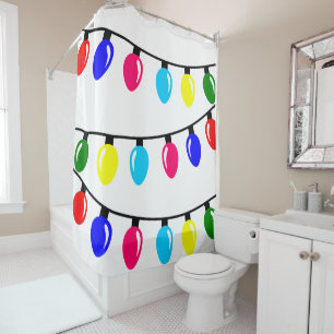 Rideaux De Douche Lumières de Noël