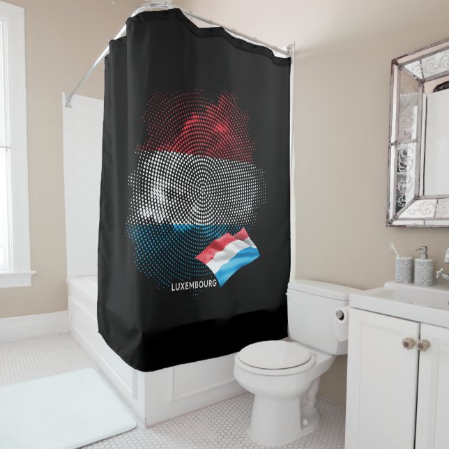 Rideaux De Douche Luxembourg flag (En situation)