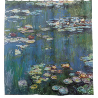 Rideaux De Douche Lys d'eau de Claude Monet, peintre impressionniste