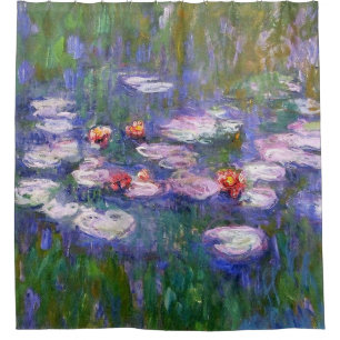 Rideaux De Douche Lys D'Eau Par Claude Monet 1916