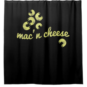 Rideaux De Douche Mac n fromage   plaisir chef humour cadeau