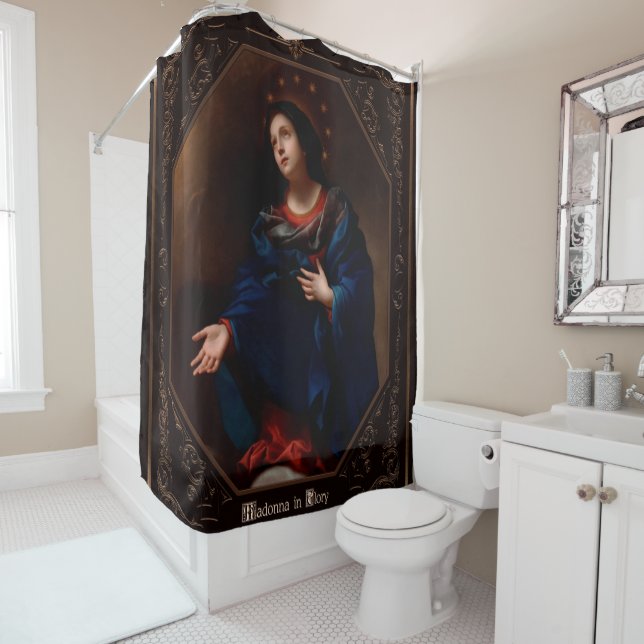Rideaux De Douche Madone en gloire (En situation)