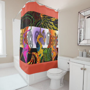 Rideaux De Douche Magie de la fille noire