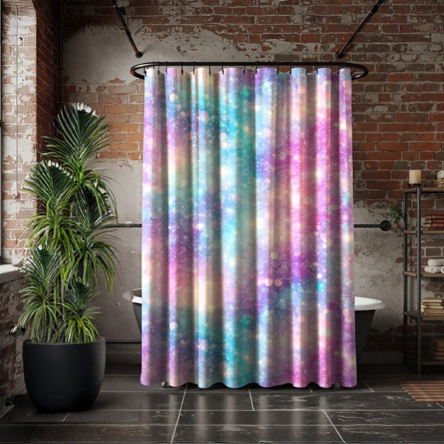 Rideaux De Douche Magnifique Fond Pailleté Coloré (Créateur téléchargé)