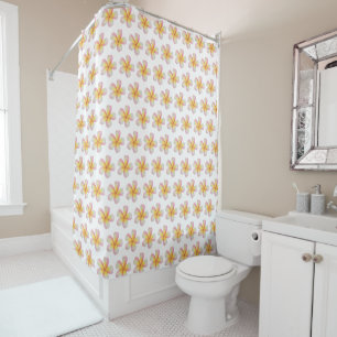 Rideaux De Douche Magnifiques fleurs de frangipanier plumeria pastel