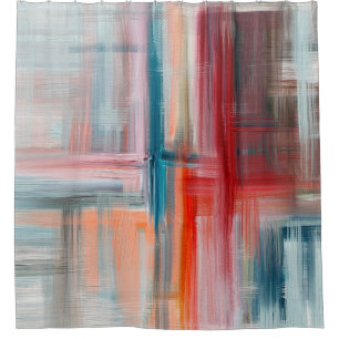 Rideaux De Douche Main drawn fine art painting. Oil on canvas 