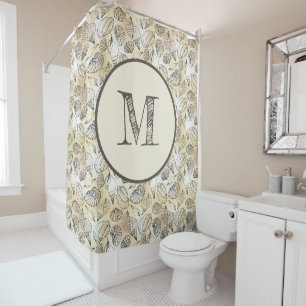 Rideaux De Douche Maison de plage coquillages Nautique