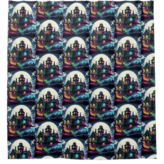 Rideaux De Douche Maison hantée (Devant)