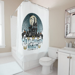 Rideaux De Douche Maison hantée, Soirée d'Halloween effrayante