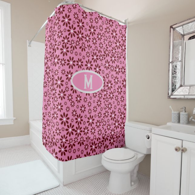 Rideaux De Douche Maisonnettes Simple Design Moderne (En situation)