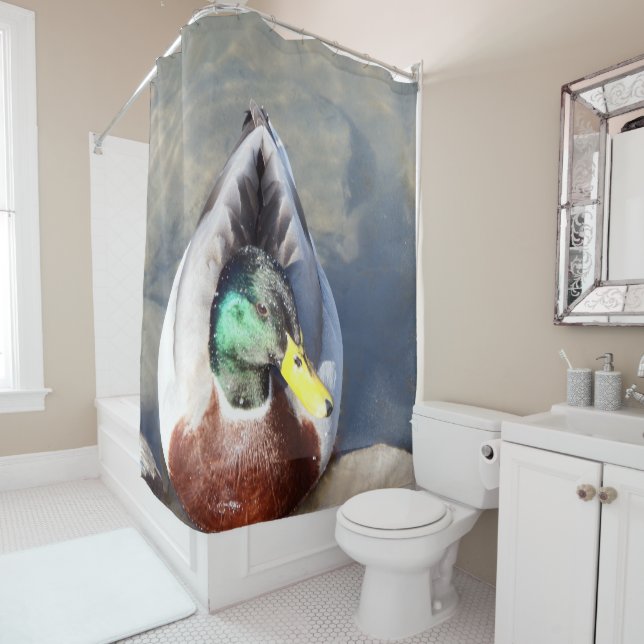 Rideaux De Douche Mallard Duck (En situation)