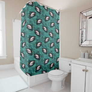 Rideaux De Douche Mallards La baignade dans le Motif aquatique