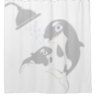 Rideaux De Douche Maman et bébé baleines Shadow Buddies dans Douche