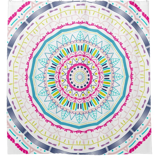 Rideaux De Douche mandala coloré (Devant)