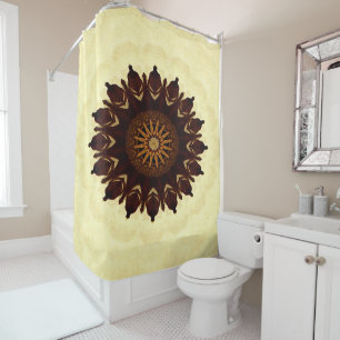 Rideaux De Douche Mandala de fleurs d'automne.......