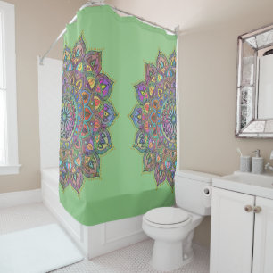 Rideaux De Douche Mandala Inde Style 1