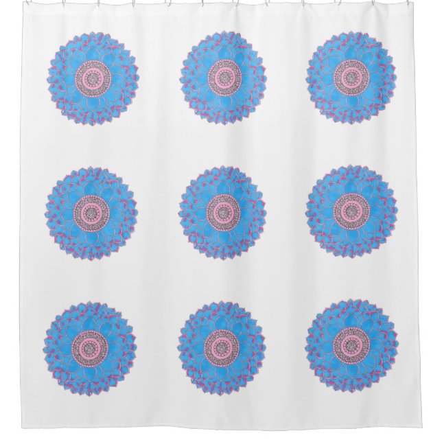 Rideaux De Douche Mandala Print (Devant)
