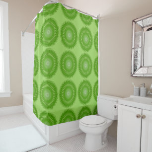 Rideaux De Douche Mandala vert Soleil