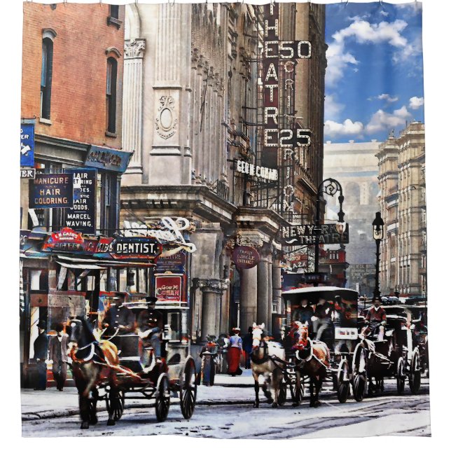 Rideaux De Douche Manhattan NY – Long Acre Square New York c1905 (Devant)