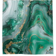 Marbre de Luxe Émeraude Vert Agate Paillettes d'Or