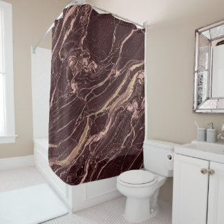 Rideaux De Douche Marbre de pierre de Bourgogne Clean Look Luxe