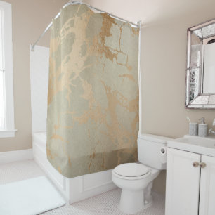 Rideaux De Douche Marbre or élégant