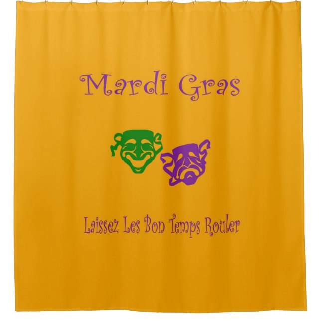 Rideaux De Douche Mardi Gras Masques Rouler (Devant)