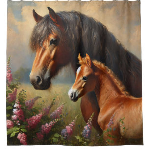 Rideaux De Douche Mare de Baie avec une peinture Fleur sauvage de Fo