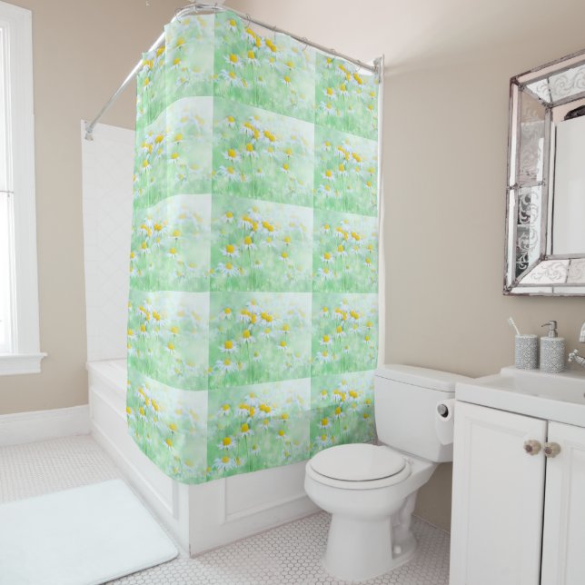 Rideaux De Douche Marguerites (En situation)