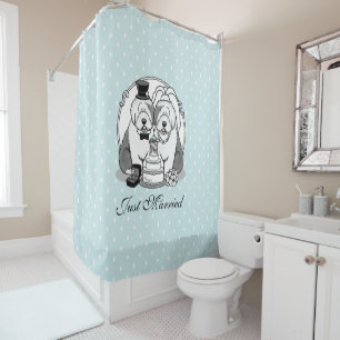 Rideaux De Douche Mariage Vieux Anglais Bergers Mariée Gray 1