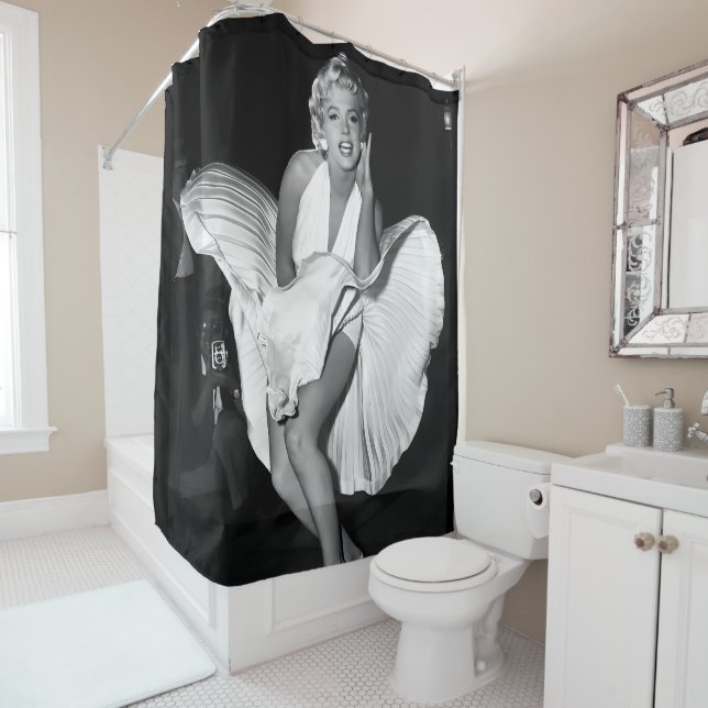Rideaux De Douche Marilyn poster vintage (En situation)