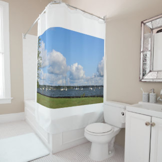 Rideaux De Douche Marina sur le lac Muskegon