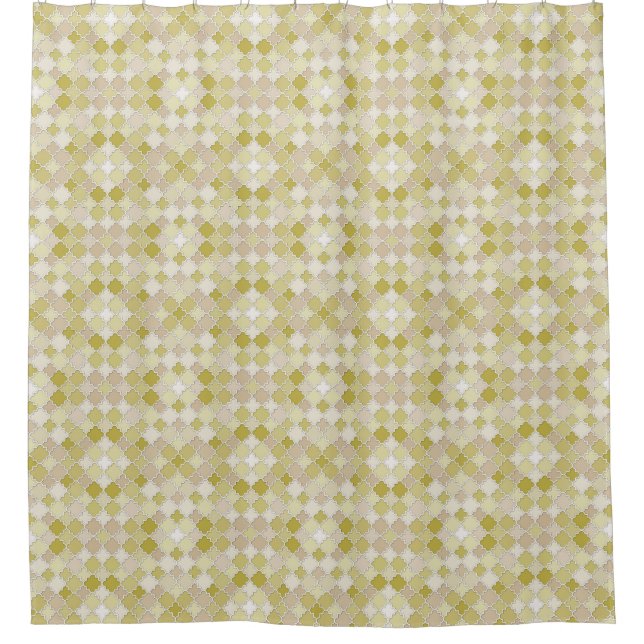 Rideaux De Douche Marocain Quatrefoil Motif (Devant)