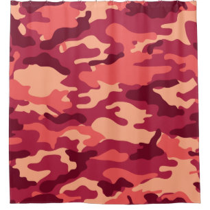 RIDEAUX DE DOUCHE MARTIAN DESERT CAMO / CAMOUFLAGE DAZZLE MOTIF