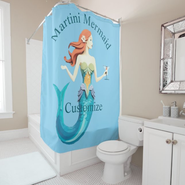 Rideaux De Douche Martini Mermaid Thunder_Cove (En situation)