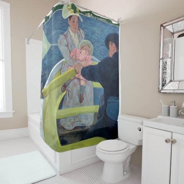 Rideaux De Douche Mary Cassatt - La Partie en barque (En situation)