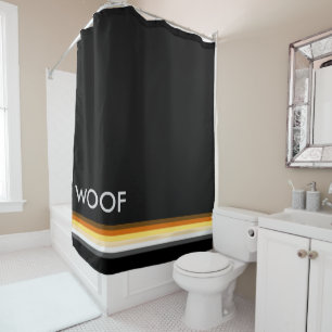 Rideaux De Douche Masculine Gay Bears Fierté Drapeau WOOF