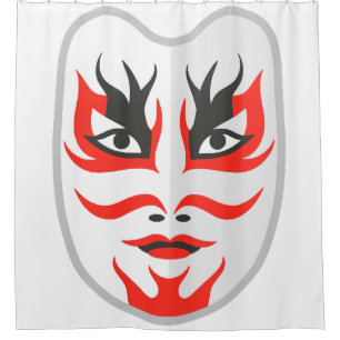 Rideaux De Douche Masque japonais