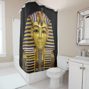 Rideaux De Douche Masque royal d'or égyptien