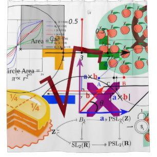 Rideaux De Douche mathématiques formule école de physique
